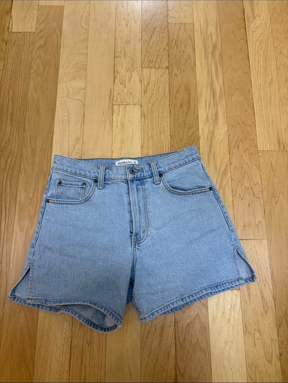 Abercrombie & Fitch Light Blue Denim Jean Shorts